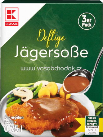 K-Classic Jägersoße, 3x250 ml