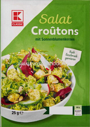 K-Classic Salat Croutons mit Sonnenblumenkerne, 25g