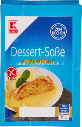 K-Classic Dessert Soße Vanille Geschmack, zum Kochen, 3 St