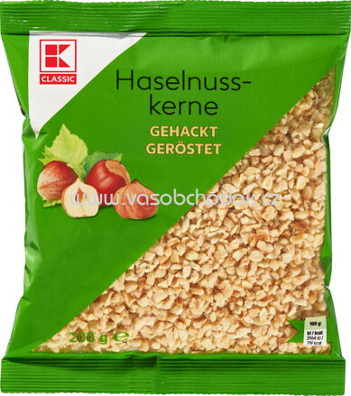 K-Classic Haselnusskerne Gehackt Geröstet, 200g