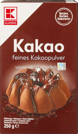 K-Classic Kakao feines Kakaopulver, 250g