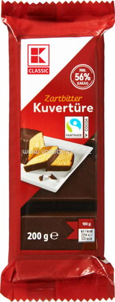 K-Classic Kuvertüre Zartbitter, 200g