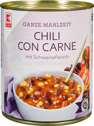 K-Classic Chili Con Carne mit Schweinefleisch, 800g