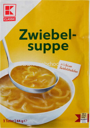 K-Classic Zwiebelsuppe, 3 Portionen, 44g