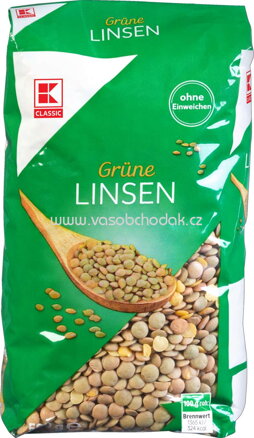 K-Classic Grüne Linsen, 500g