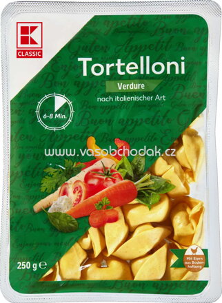 K-Classic Tortelloni Verdure nach italienische Art, 250g