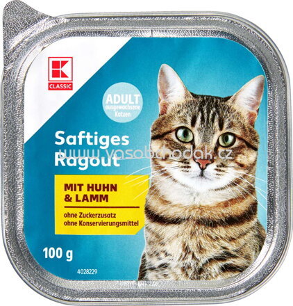 K-Classic Saftiges Ragout mit Huhn & Lamm, 100g