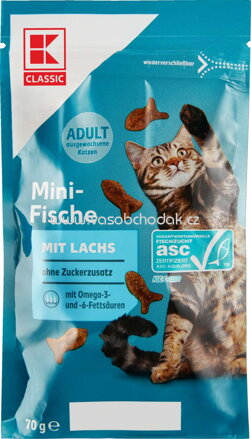 K-Classic Mini Fische mit Lachs, 70g