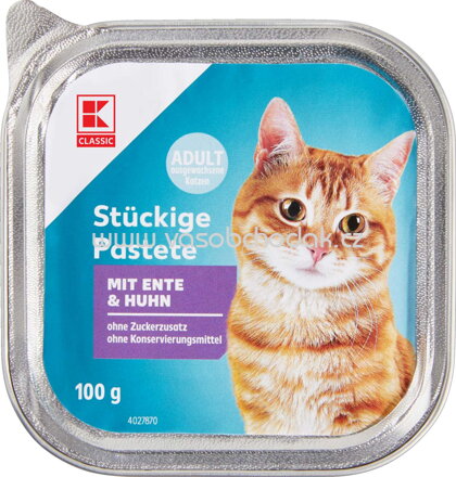 K-Classic Stückige Pastete mit Ente & Huhn, 100g