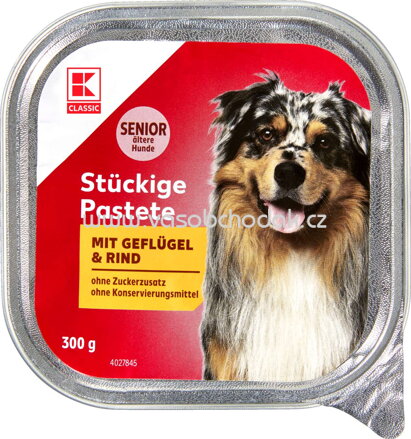 K-Classic Stückige Pastete mit Geflügel & Rind, 300g