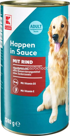 K-Classic Happen in Sauce mit Rind, 1240g