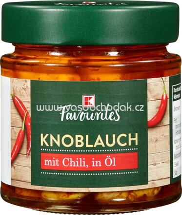 K-Favourites Knoblauch mit Chili, in Öl, 185g