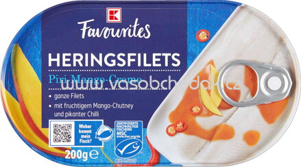 K-Favourites Heringsfilets Piri Mango Creme, 200g