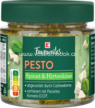 K-Favourites Pesto Spinat & Hirtenkäse, 180g