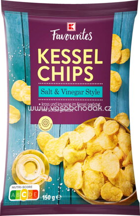 K-Favourites Kessel Chips Salt & Vinegar Style, 150g