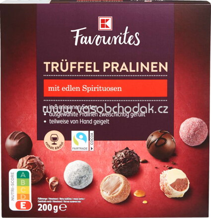 K-Favourites Trüffel Pralinen mit edlen Spirituosen, 200g