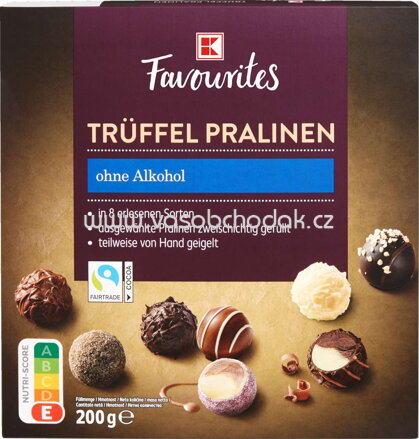 K-Favourites Trüffel Pralinen ohne Alkohol, 200g