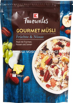 K-Favourites Gourmet Müsli Früchte & Nüsse, 500g