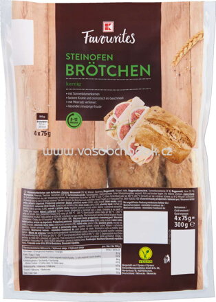K-Favourites Steinofen Brötchen Kernig, 4 St, 300g