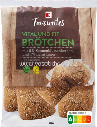 K-Favourites Vital und Fit Brötchen, 6 St, 540g