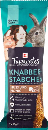 K-Favourites Knabber Stäbchen Nuss und Honig, 112g