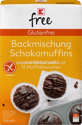 K-Free Backmischung Schokomuffins mit Glasur, 350g