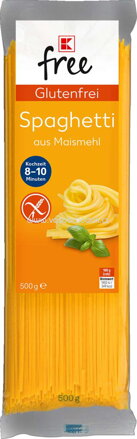 K-Free Glutenfrei Spaghetti aus Maismehl, 500g