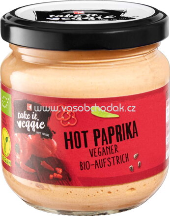 K-Take it Veggie Aufstrich Hot Paprika, 180g