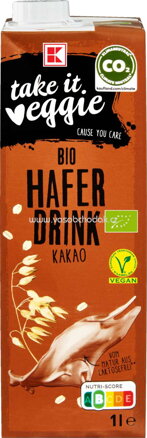 K-Take it Veggie Hafer Drink, Kakao, 1l