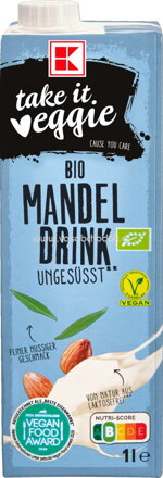 K-Take it Veggie Mandel Drink, ungesüsst, 1l