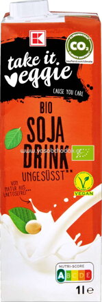 K-Take it Veggie Soja Drink, ungesüsst, 1l