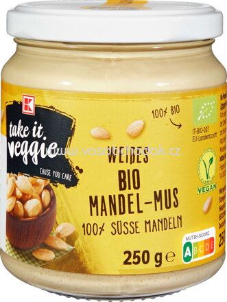 K-Take it Veggie Weißes Mandelmus, 250g