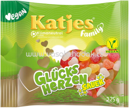 Katjes Family Glücksherzen Sauer, 250g