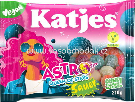 Katjes Astro Queen of Stars Sauer, 210g