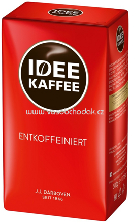 J.J. Darboven Idee Kaffee Entkoffeiniert, gemahlen, 500g