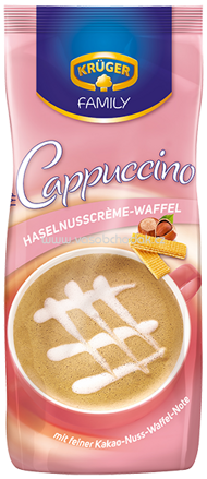 Krüger Cappuccino Haselnusscreme Waffel, 500g