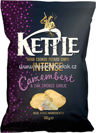 Kettle Chips Intense Camembert & Oak Smoked Garlic, 100g