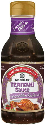 Kikkoman Teriyaki Sauce mit geröstetem Knoblauch, 250 ml