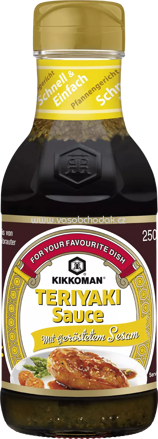 Kikkoman Teriyaki Sauce mit geröstetem Sesam, 250 ml