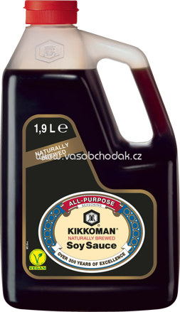 Kikkoman Natürlich Gebraute Sojasauce, 1,9 l