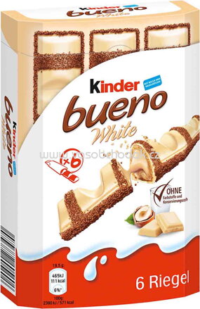 Kinder Bueno White, 6 St, 117g