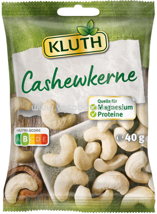 Kluth Cashewkerne, 40g