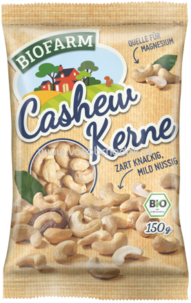 Kluth Biofarm Cashewkerne, 150g