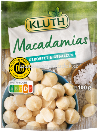 Kluth Macadamias, geröstet & gesalzen, 100g