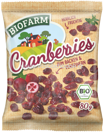 Kluth Biofarm Cranberries, 80g