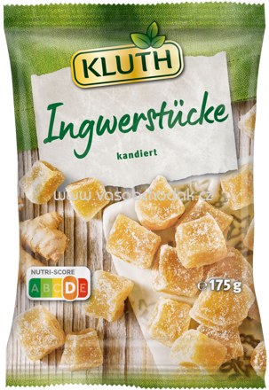 Kluth Ingwerstücke, kandiert, 175g