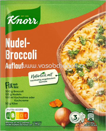 Knorr Fix Gemüsegerichte Nudel Broccoli Auflauf, 1 St