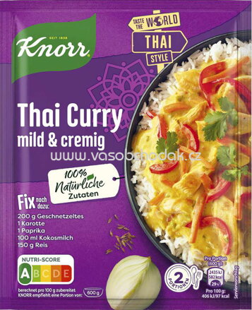 Knorr Fix Thai Curry mild & cremig, 1 St