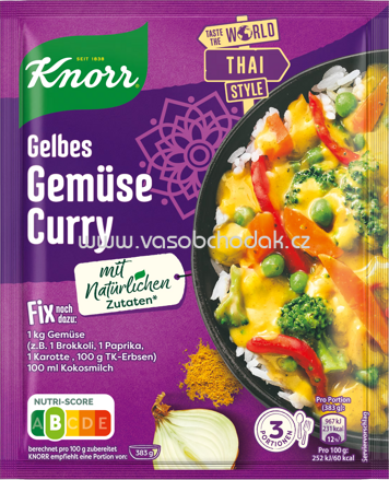 Knorr Fix Gelbes Gemüse Curry, 30g