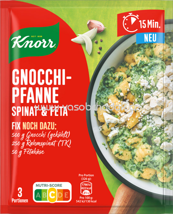Knorr Fix Gnocchi Pfanne Spinat & Feta, 1 St